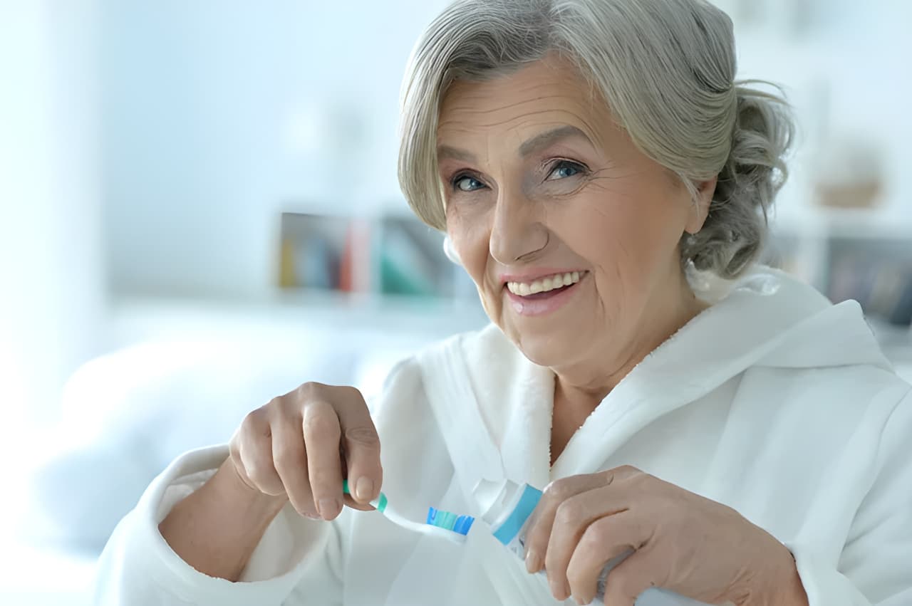 hygiène bucco-dentaire à un âge avancé